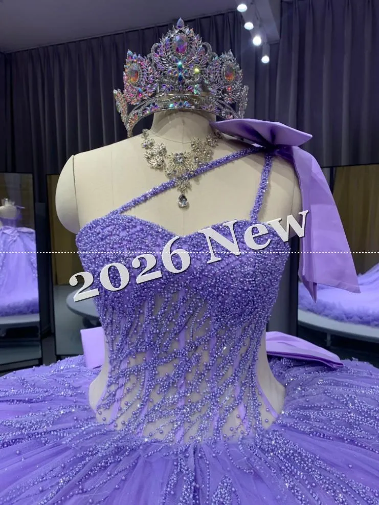 Long Train Purple Dress