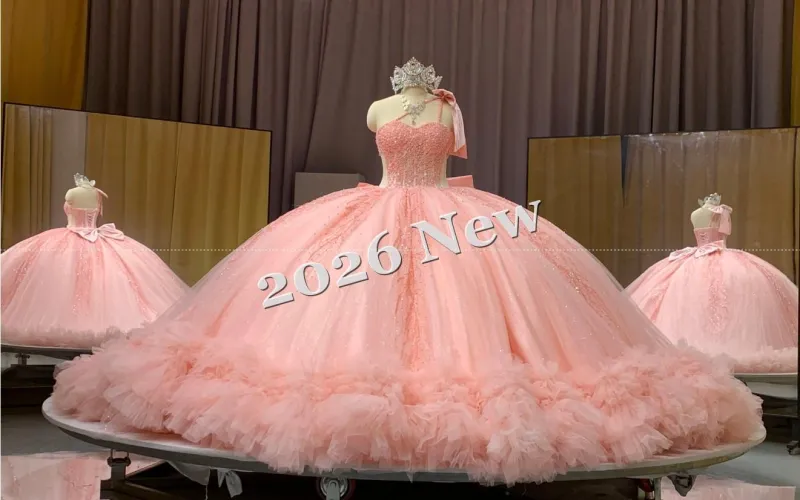 Long Train Pink Dress