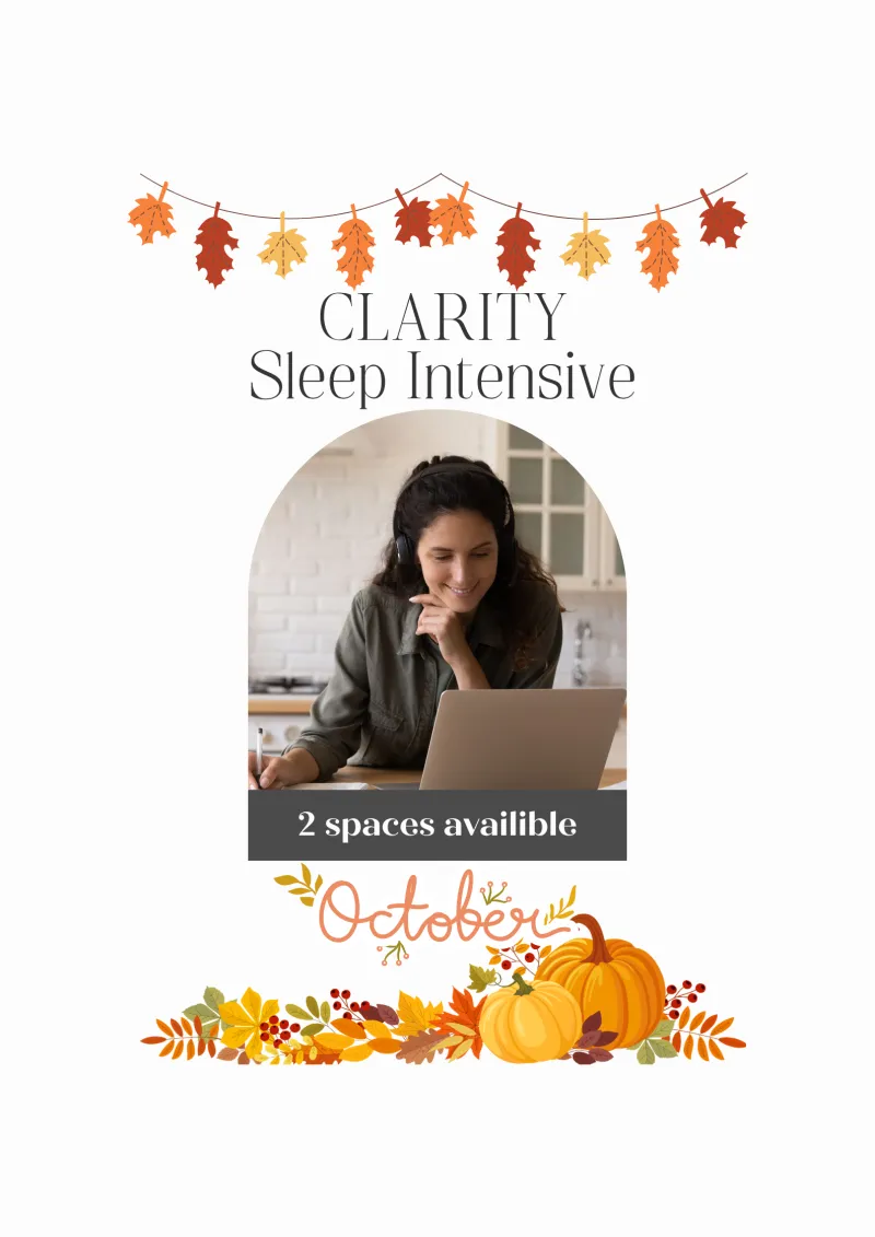 CLARITY Sleep Intensive: October 