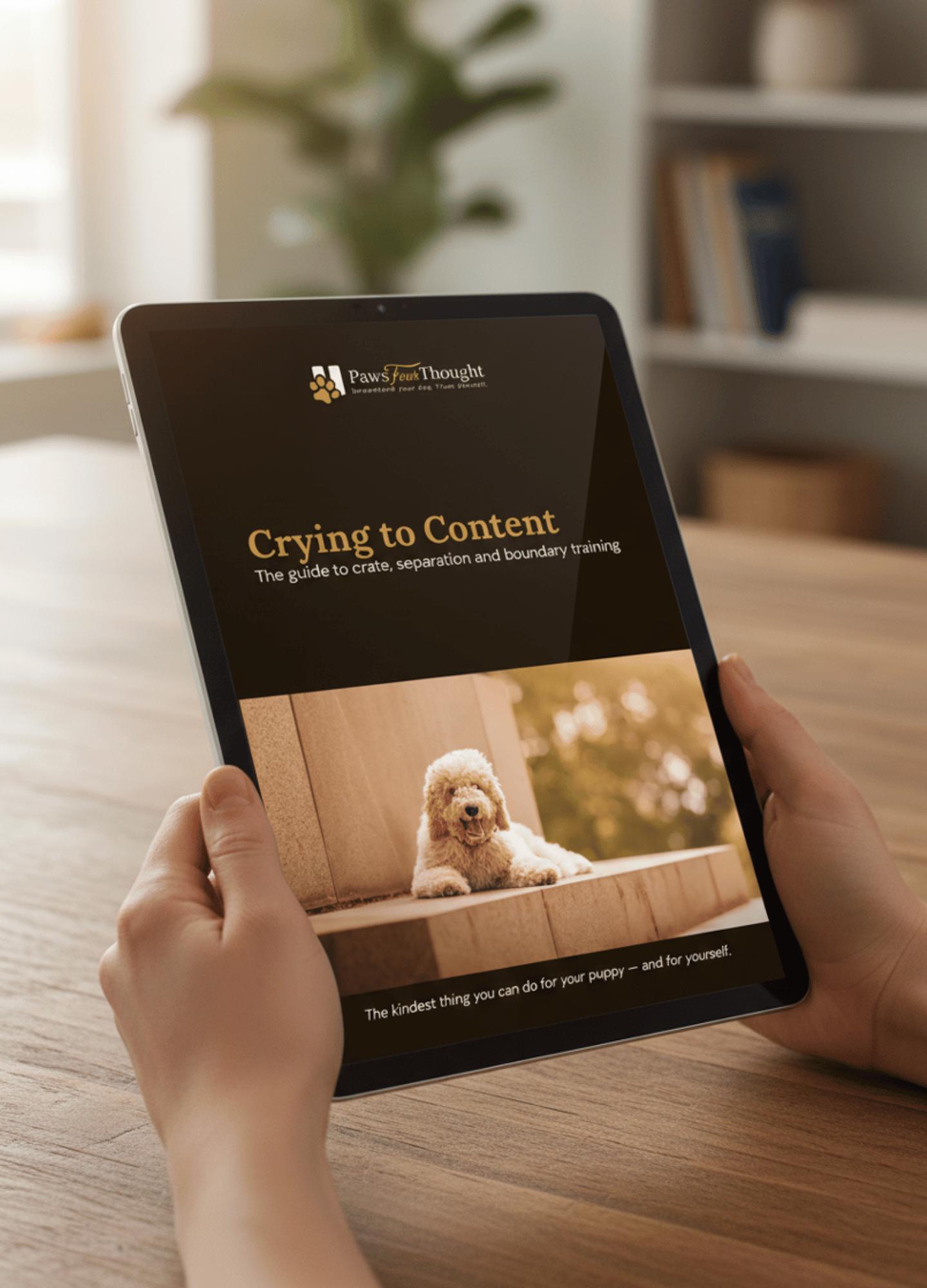 Crying to Content: Crate, Separation and Boundary Training for Your New Puppy
