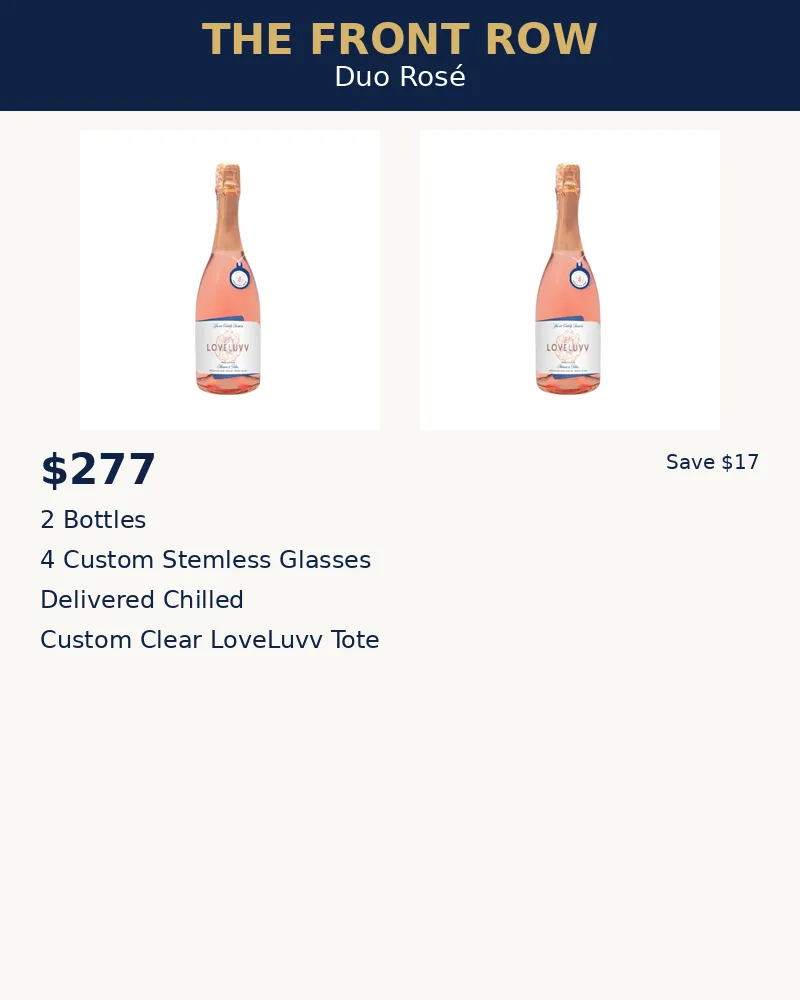The Front Row – Duo Rosé