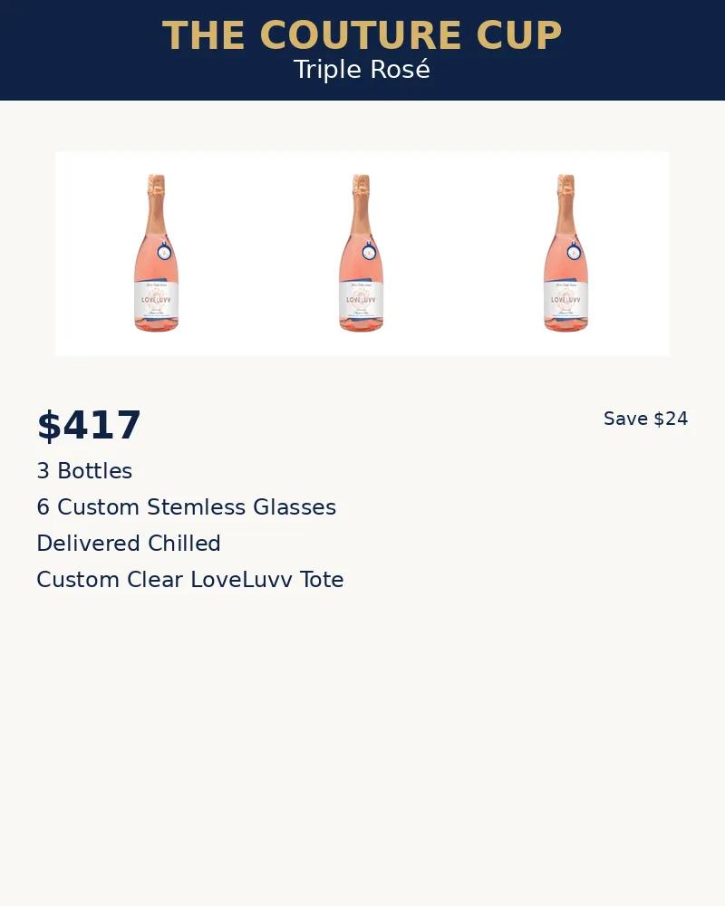 The Couture Cup – Triple Rosé