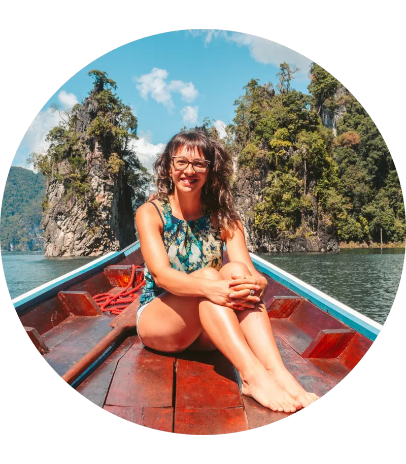 Marchela travelling in Southeast Asia
