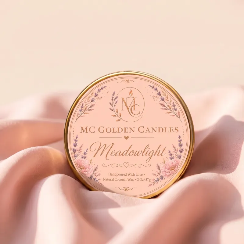 Meadowlight Natural Coconut Wax Tin Candle – 2 oz / 57 g