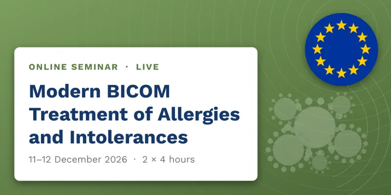 Modern BICOM treatment of Allergies and Intolerances EU