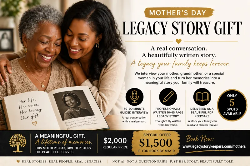 Legacy Story Gift - Mothers' Day Special