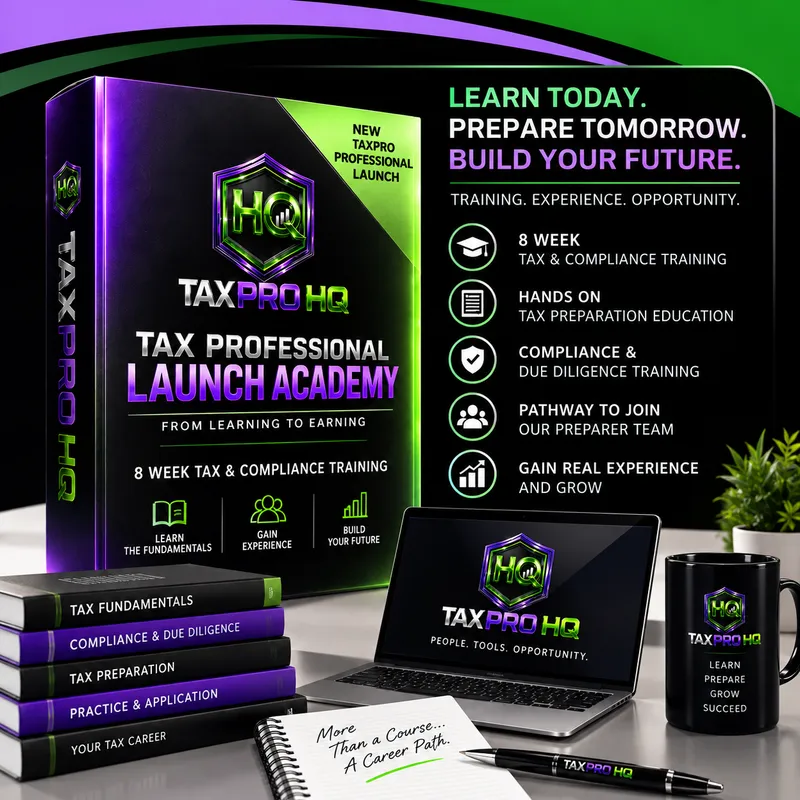 TaxPro HQ Tax Professional Launch Academy