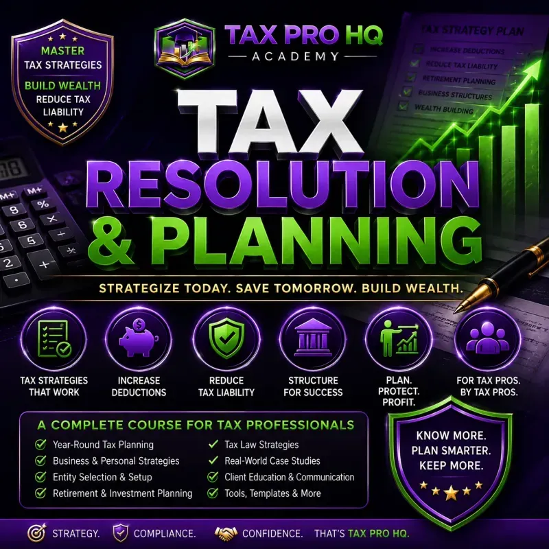 Tax Resolution & Planning