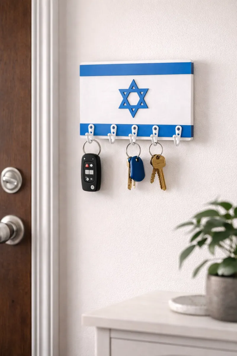 Israeli Flag Keyholder