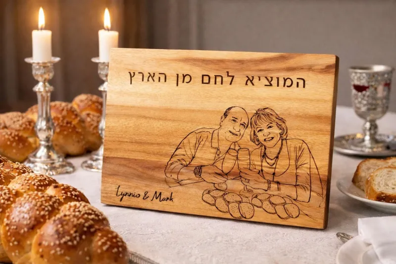 Custom Image on Challah/Cutting Board