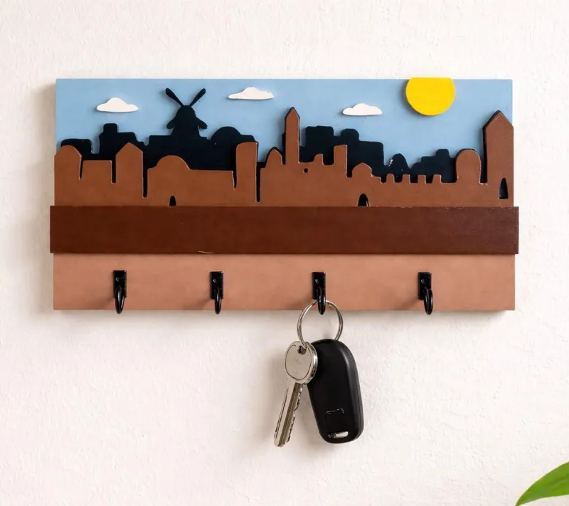 Jerusalem Skyline Keyholder