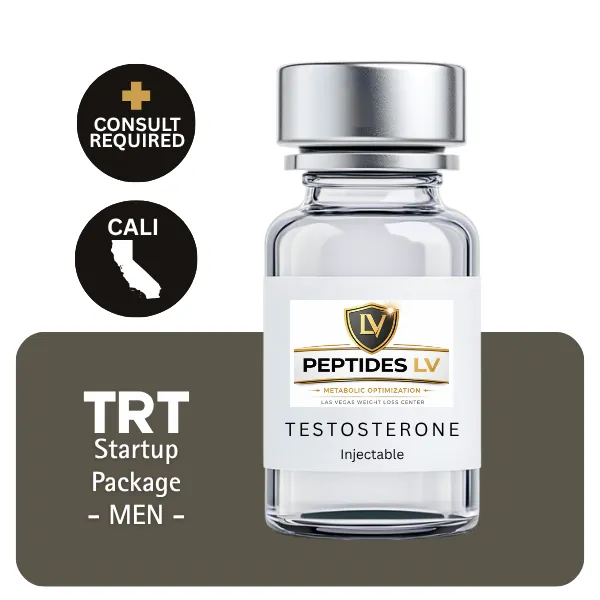 TRT CALI Men's Startup Package 60 days (Consult, Labs, Cypionate 200mg/mL 10mL + Anastrozole 24×1mg)
