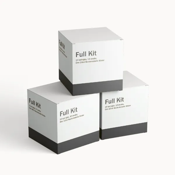 Full Kit (10 syringes, 10 swabs, One 10ml Bacteriostatic Water)