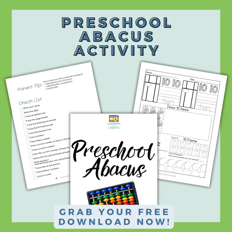 Preschool Abacus Activity Book