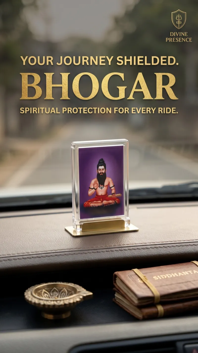 Bhogar Siddhar Acrylic Car Dashboard Frame