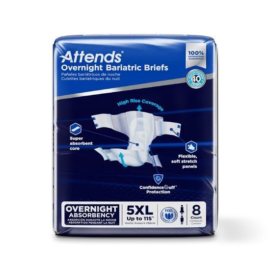 Adult Bariatric Brief – 5XL, Up to 115” (49753)