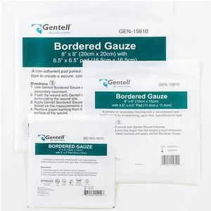 Sterile Bordered Gauze Dressing, 4″ x 4″ (GEN15410)