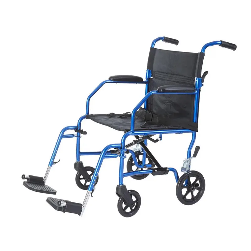 Super Lite 16 lb. Transport Wheelchair (DME-L2419BL)