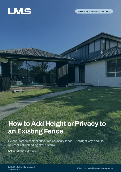 How to Add Height or Privacy to an Existing Fence