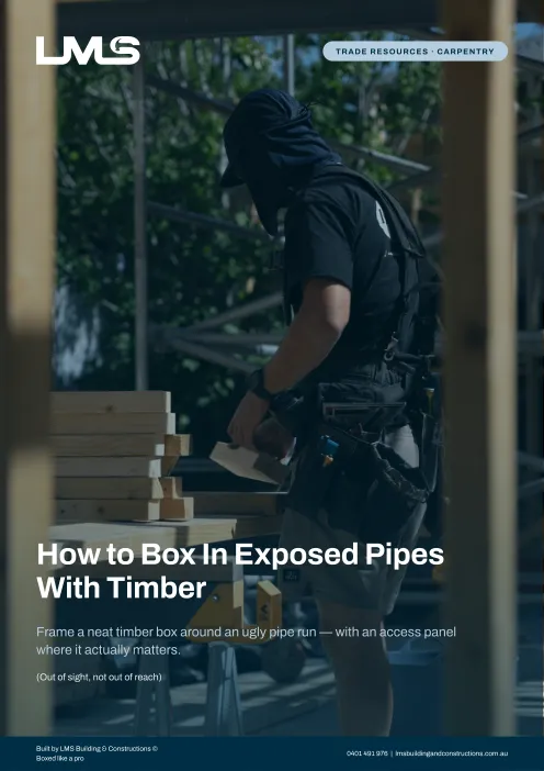 How to Box In Exposed Pipes With Timber