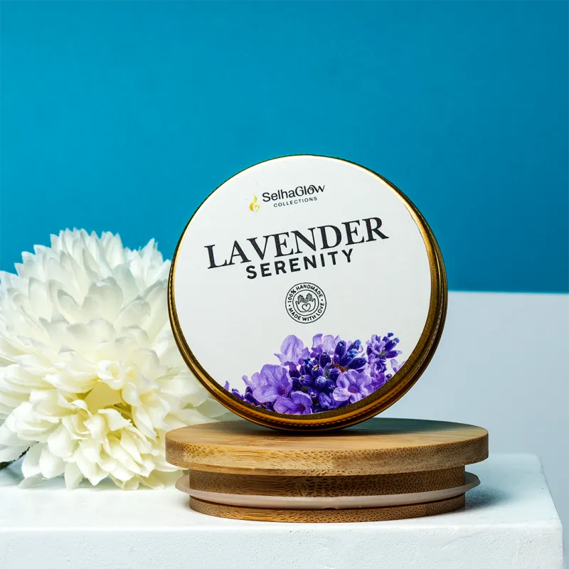 Lavender Serenity 2 Oz Tin Candle – Relaxing Mini Candle