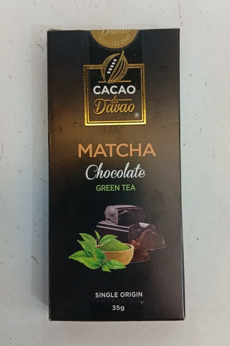 Cacao de Davao Matcha Chocolate Green Tea | CALLETS / BAR