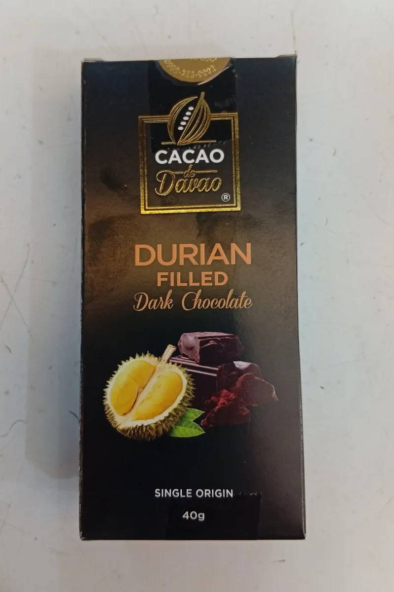 Cacao de Davao Durian Filled Dark Chocolate | CALLETS / BAR