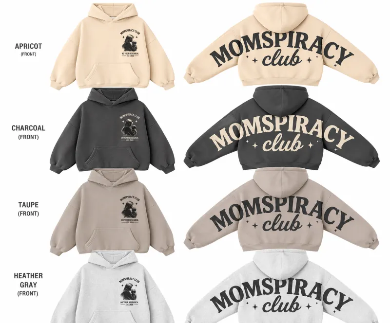 MOMSPIRACY CLUB Signature Oversized Hoodie