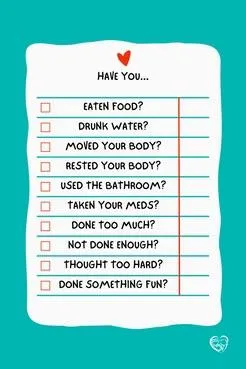 Interoception Checklist Sticker