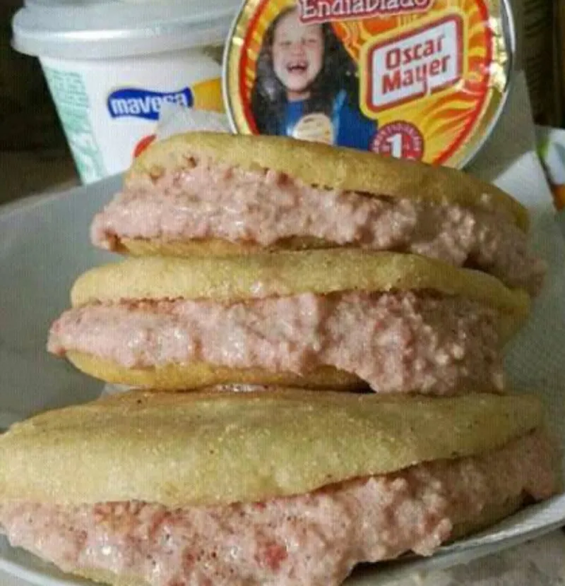 Arepa con diablito