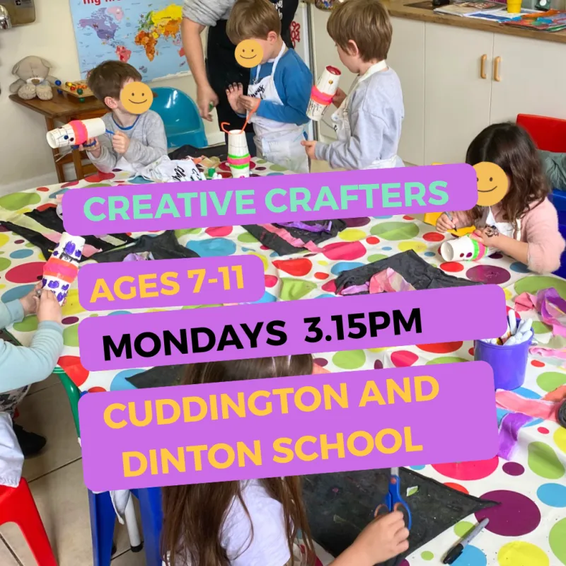 Creative Crafter Ages 7-11 Mondays 3.15pm