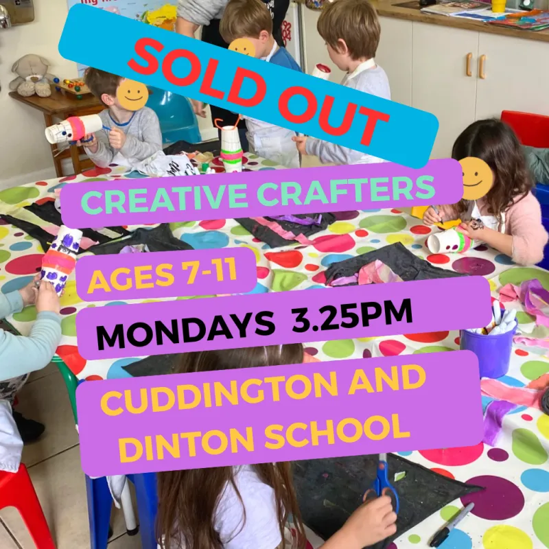 Creative Crafter Ages 7-11 Mondays 3.25pm
