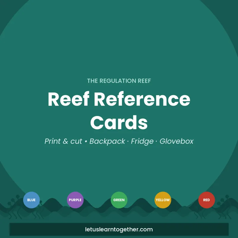 Regulation Reef Reference Cards