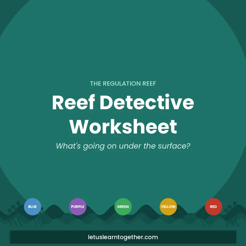 Reef Detective: The Regulation Reef Calm-Down Planning Sheet