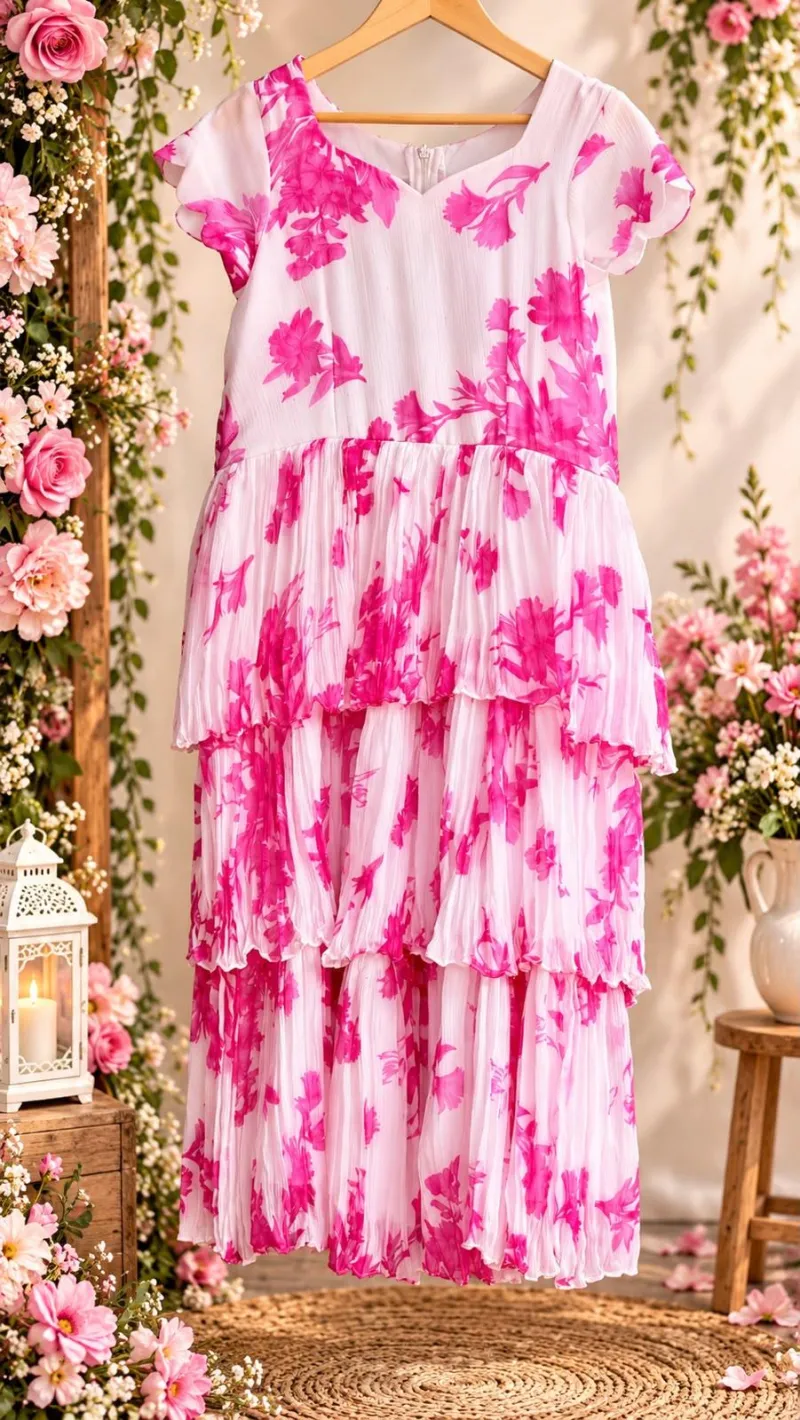 Crush Chiffon Layer Maxi