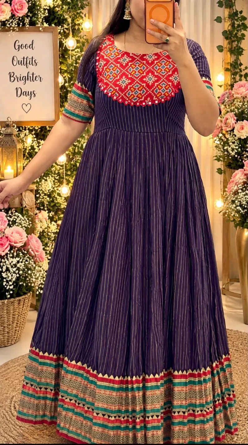 Narayanpeta Handloom Long Frock