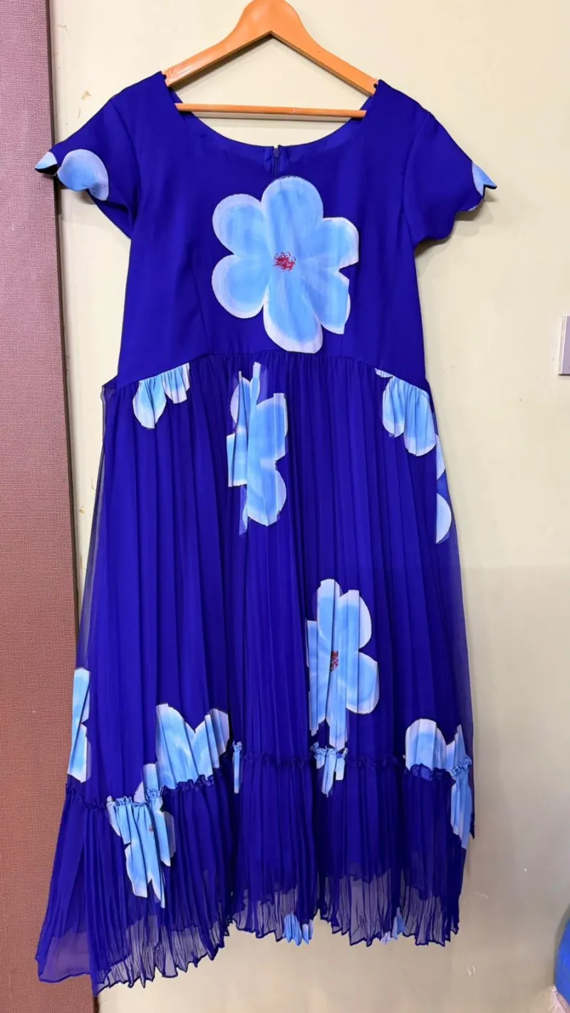 Hand Painted Gerogette Maxi