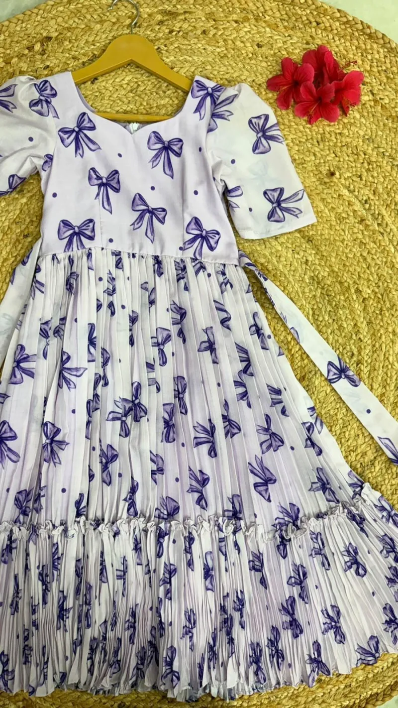 Mul Cotton Kid Elbow Sleeve Frock