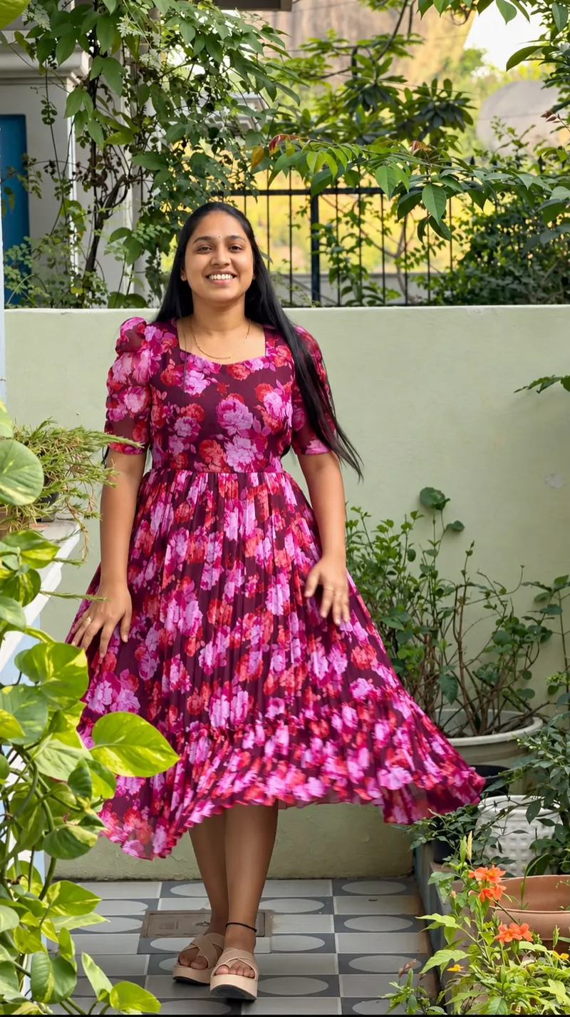 Crush Chiffon Maxi