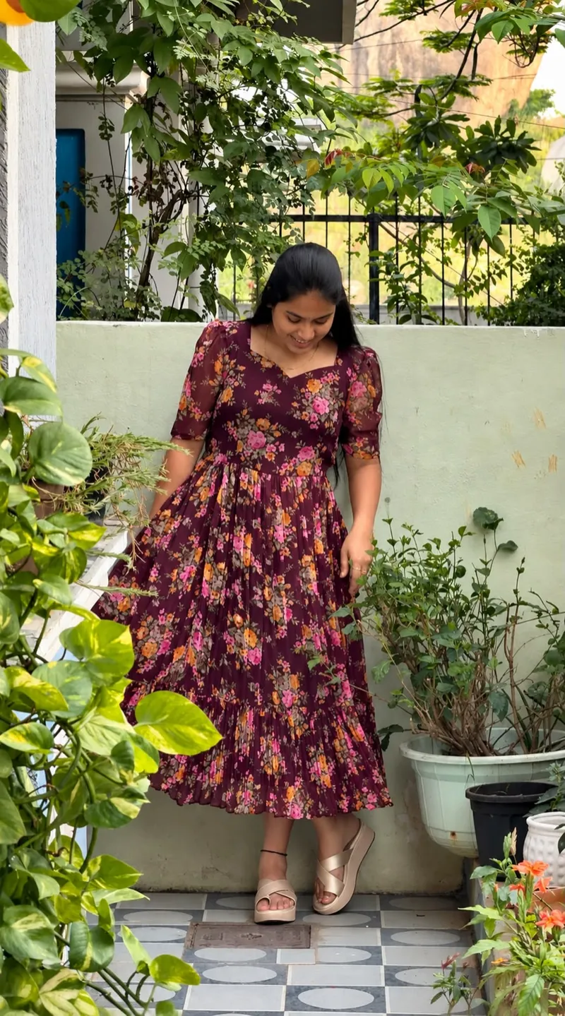 Crush Chiffon Maxi