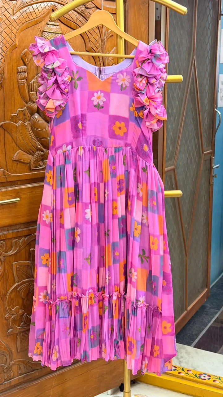 Checks Gerogette maxi