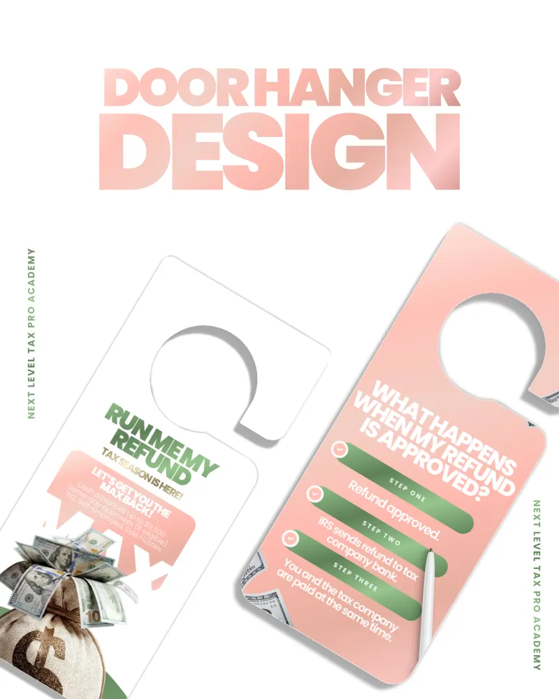 Tax Pro Door Hanger Template Vol 2