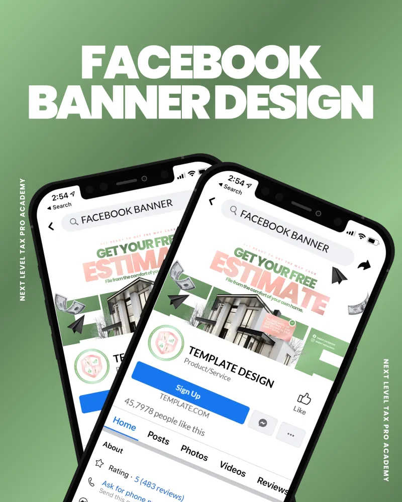 Tax Pro Facebook Cover Template Vol 1