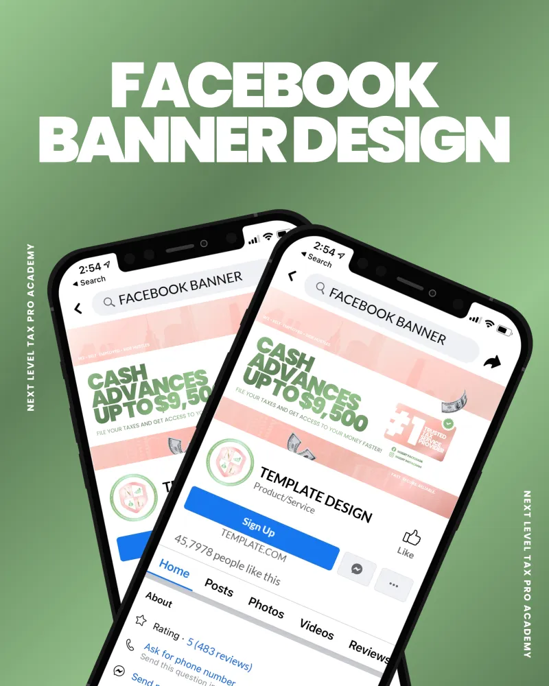 Tax Pro Facebook Cover Template Vol 2