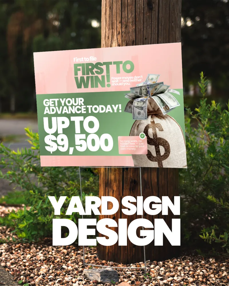 Tax Pro Yard Sign Template Vol 1