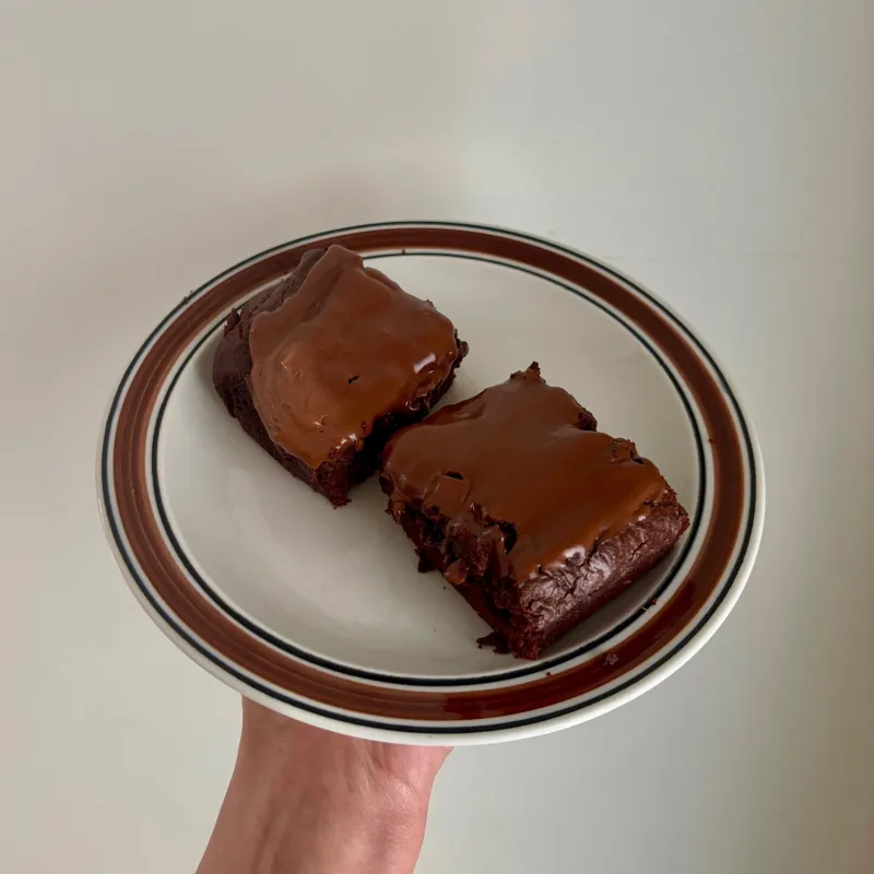 TRIPLE CHOCOLATE BROWNIES