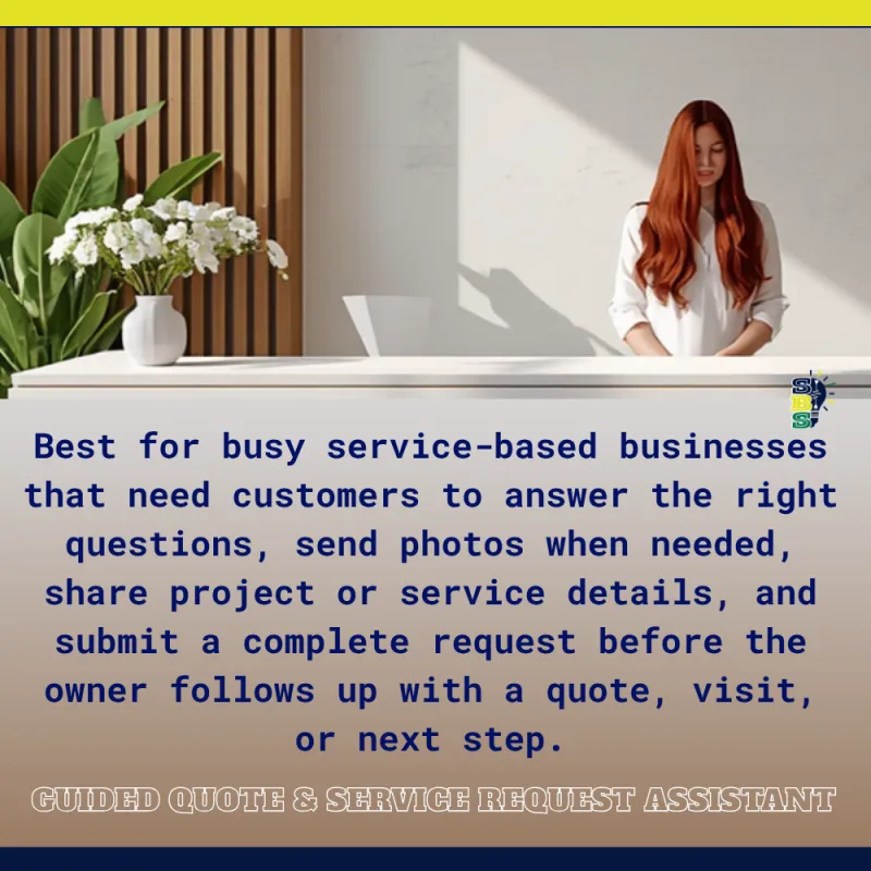 Guided Quote & Service Request Assistant