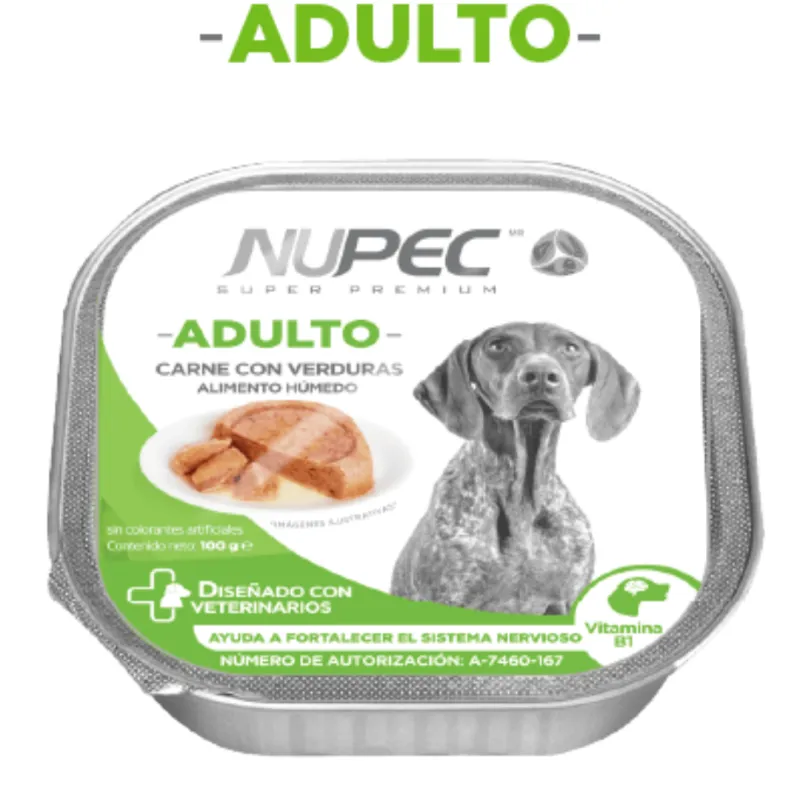 ALIEMENTO HUMEDO NUPEC ADULTO 100 GR