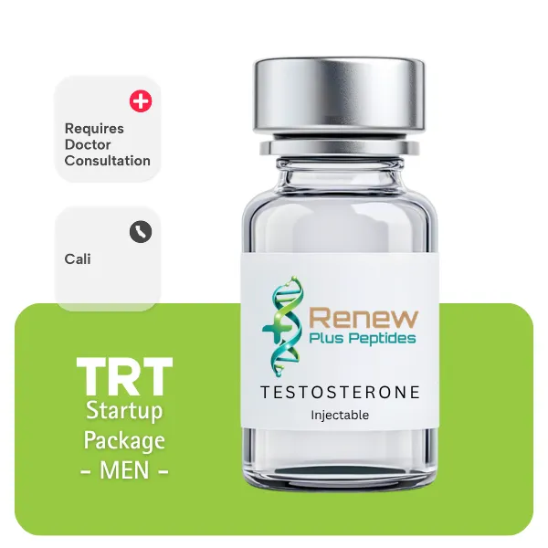 TRT CALI Men's Startup Package 60 days (Consult, Labs, Cypionate 200mg/mL 10mL + Anastrozole 24×1mg)