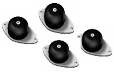 TEV-AV/35 / Vibration dampers 4 pcs 0000100349